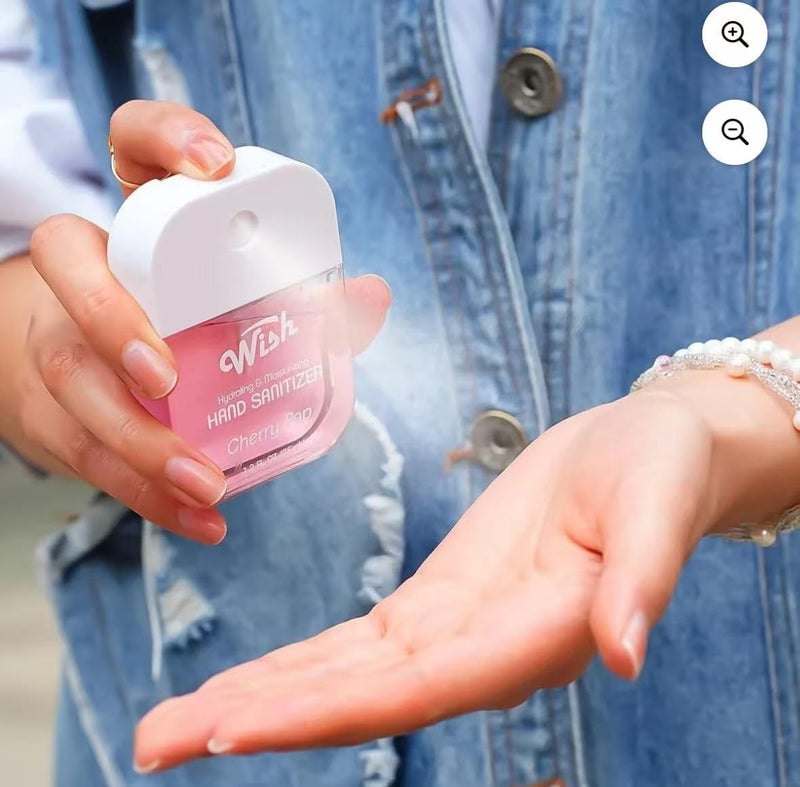 Wish Diy Charm Hand Sanitizer Spary Travel Size Spray 2-Pack Gift Box 1.5 FL OZ (45ML) Each, Dragonfruit, Coconut Cream, Golden Citrus,Cucumber,Sweet Guava Hydrating and Moisturizing, (1) - Image 4